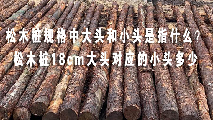 松木樁規格中大頭和小頭是指什么？松木樁18cm大頭對應的小頭多少