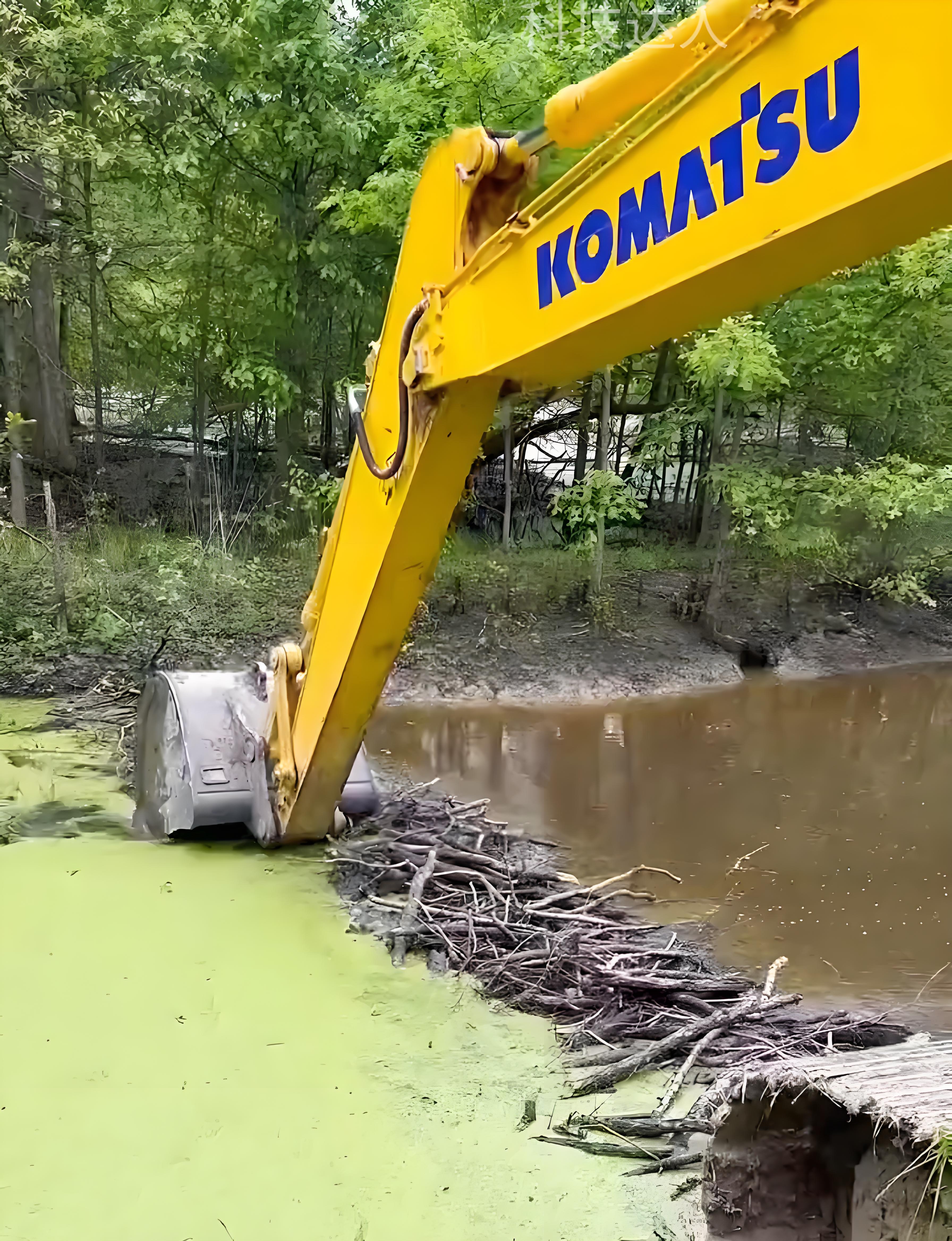 四川內江挖機清淤施工隊-挖機清淤的施工成本如何計算？